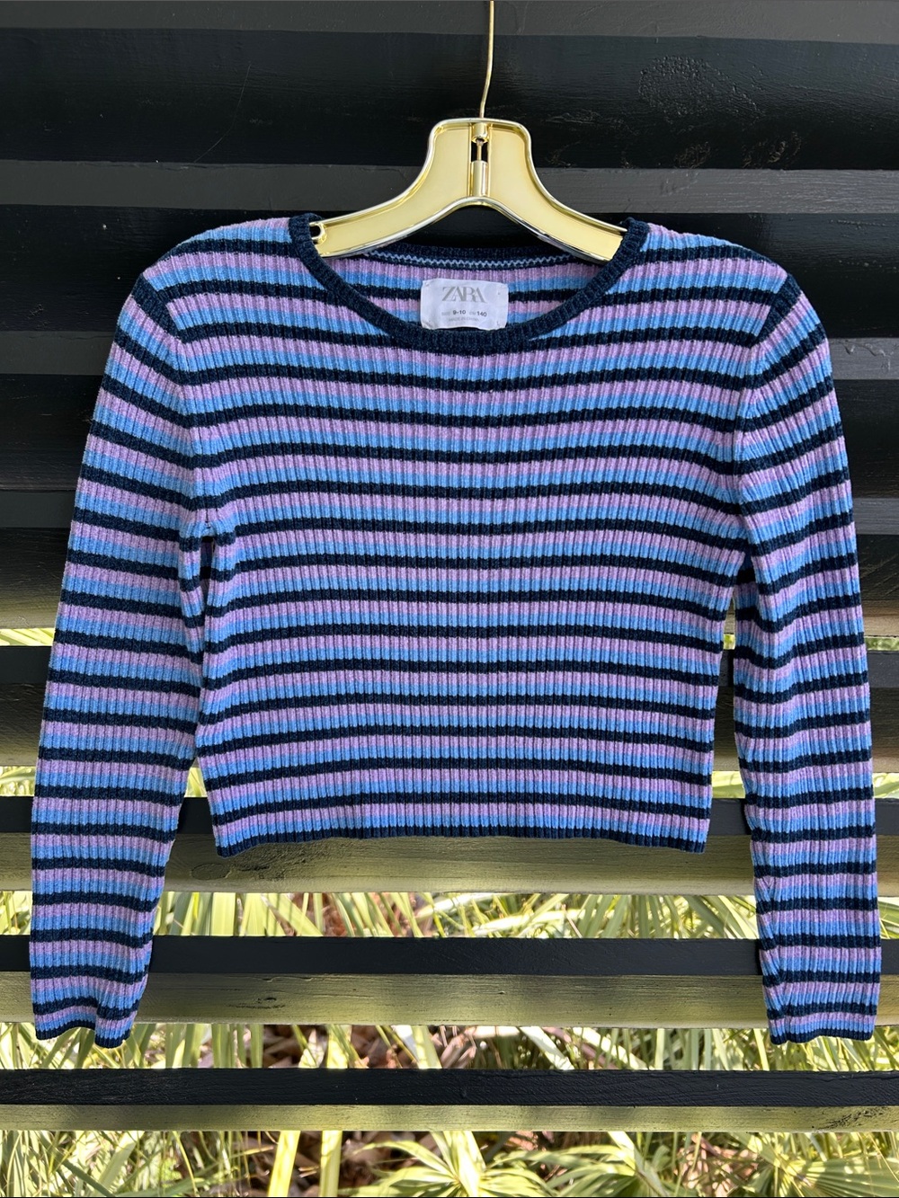 Zara Striped Ribbed Sweater